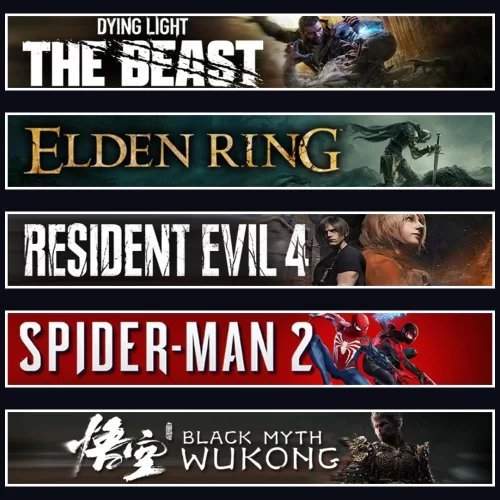 Beast +Elden +Evil 4 +Spider 2 +Wukong